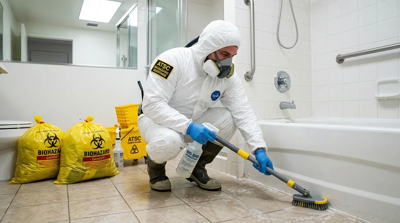 Decontamination equipment deployed for Blood Cleanup in Whitmore Lake